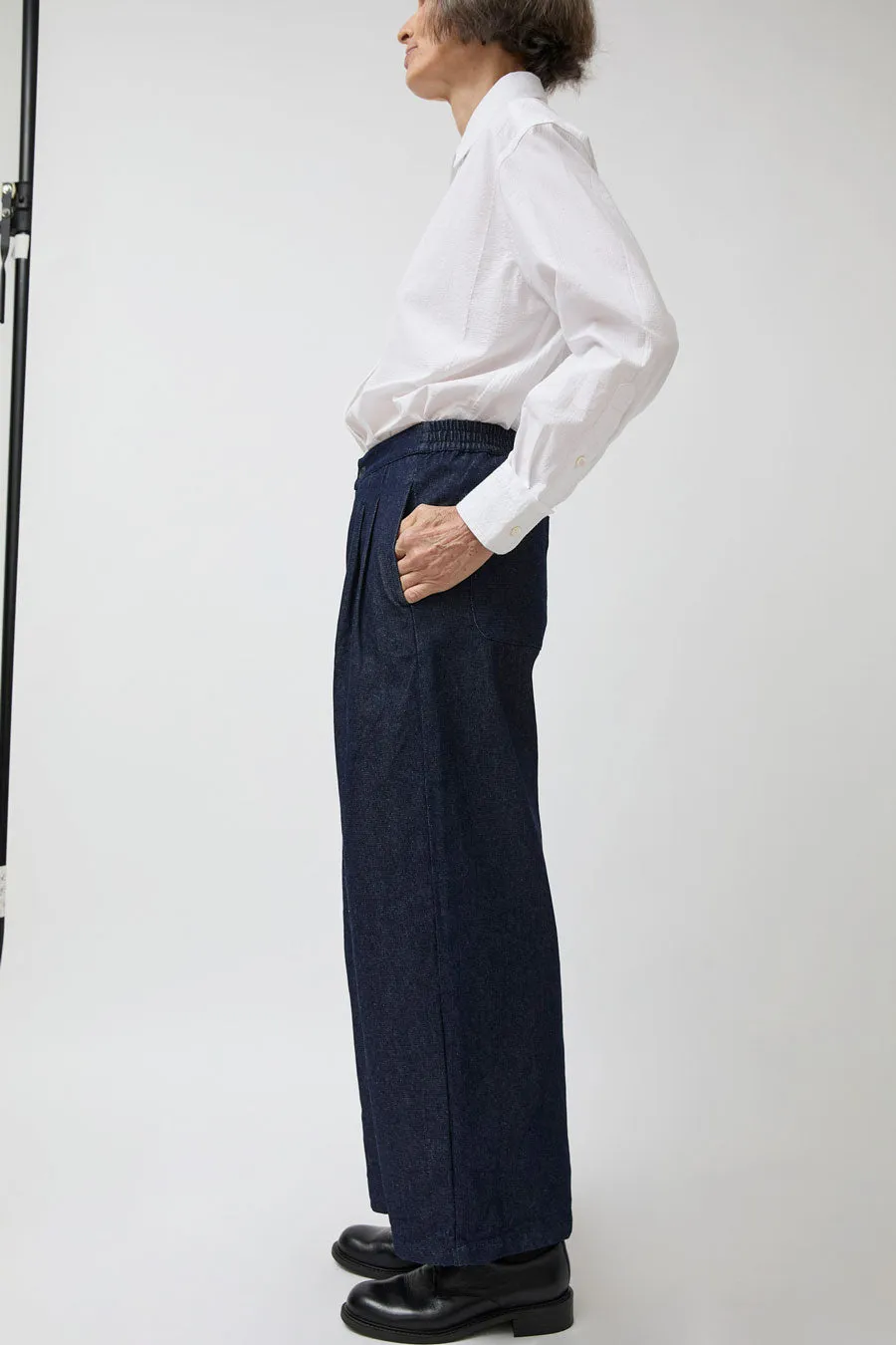 NYMANE Wes Pleated Pant in Indigo sold by No. 6 product image thumbnail 5