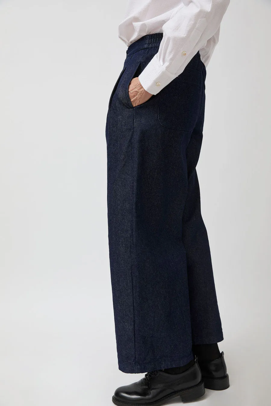 NYMANE Wes Pleated Pant in Indigo sold by No. 6 product image thumbnail 2