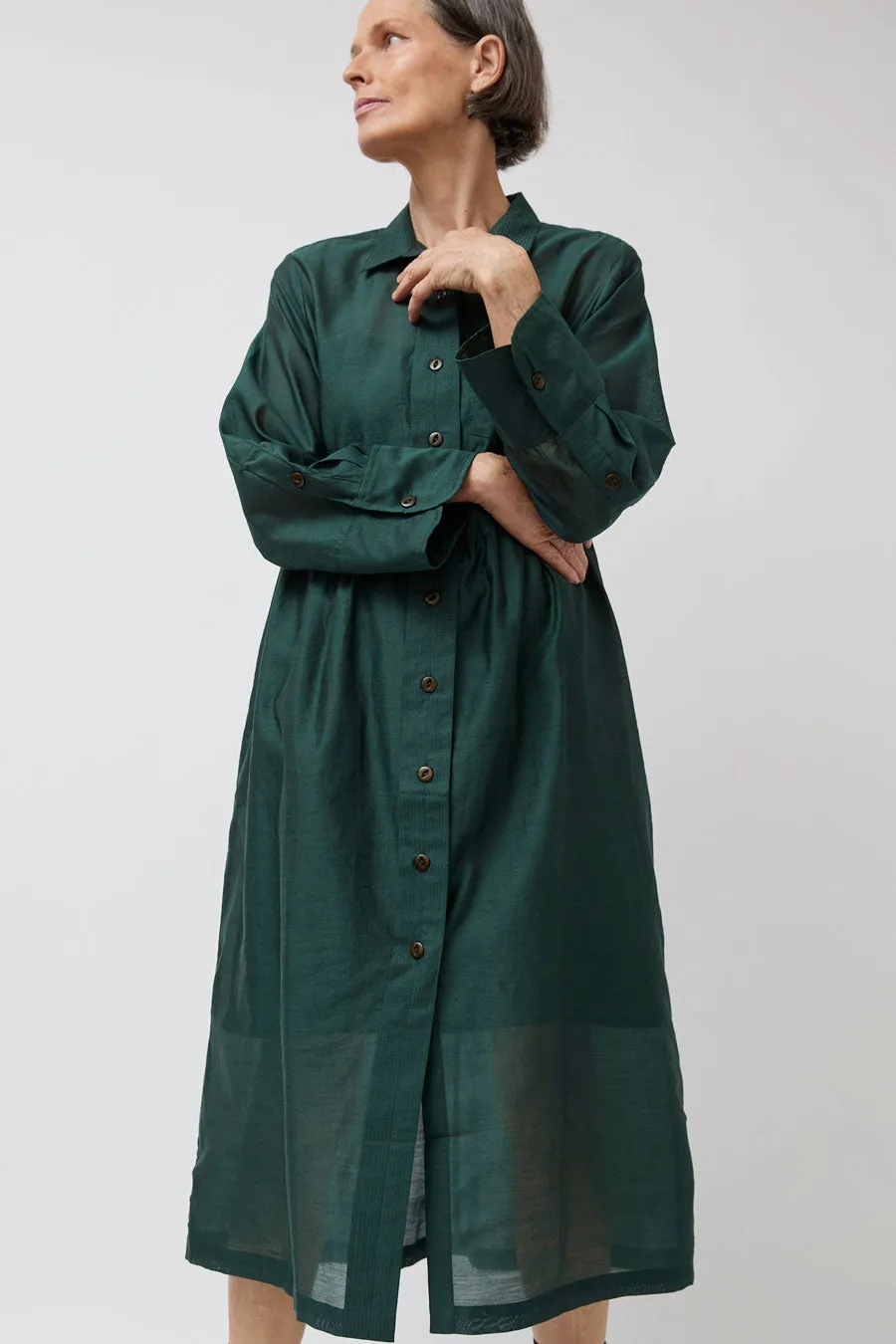NYMANE Stockholm Dress in Bottle Green sold by No. 6 product image thumbnail 3