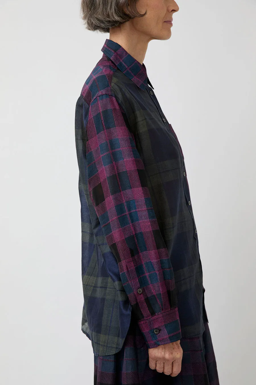 NYMANE Chris Shirt in Black and Indigo sold by No. 6 product image thumbnail 4