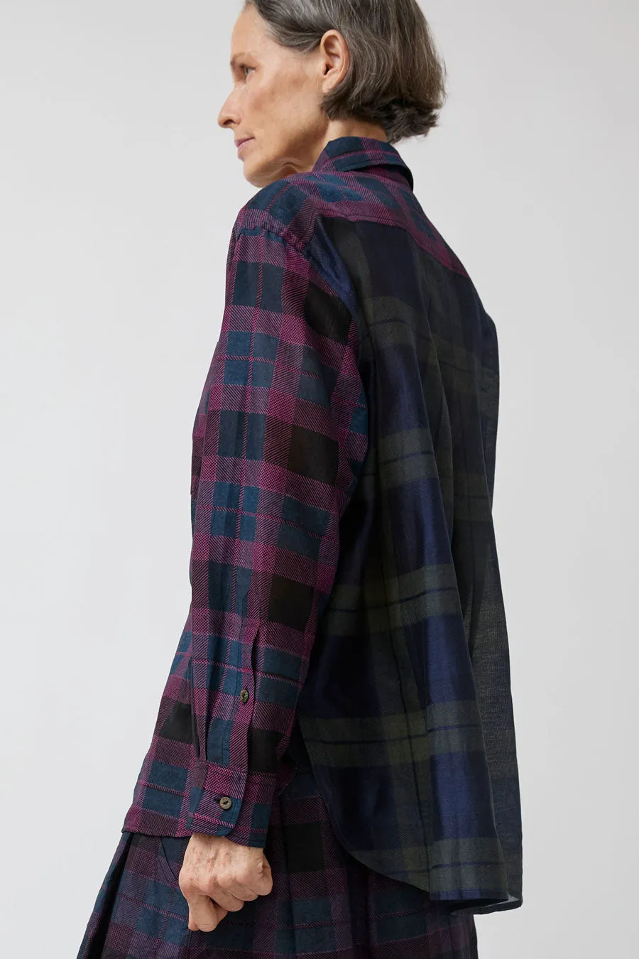 NYMANE Chris Shirt in Black and Indigo sold by No. 6 product image thumbnail 2