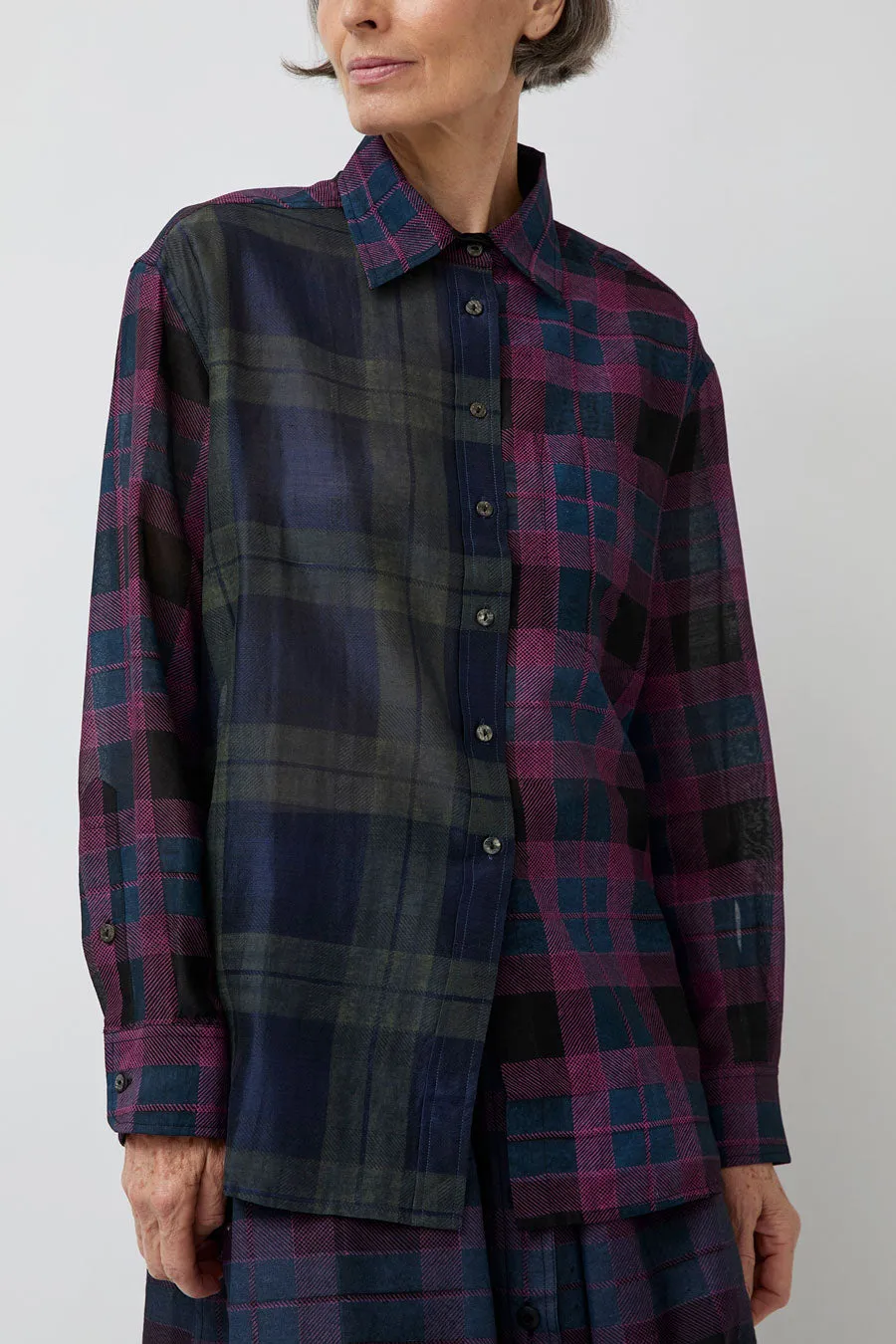 NYMANE Chris Shirt in Black and Indigo sold by No. 6 product image thumbnail 3