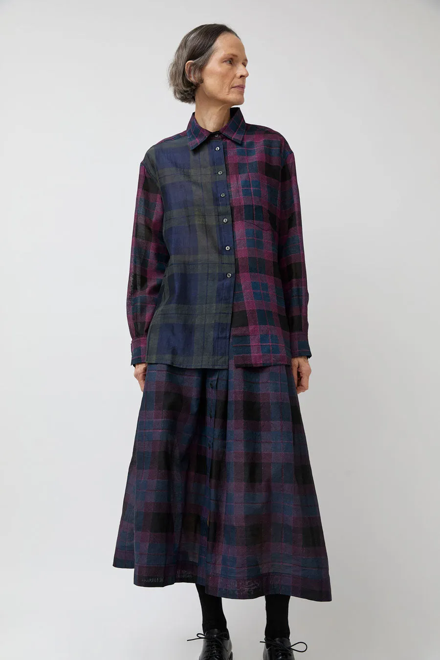 NYMANE Chris Shirt in Black and Indigo sold by No. 6 product image thumbnail 5