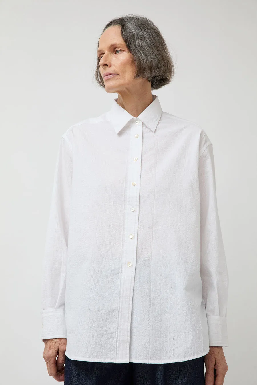 NYMANE Chris Shirt in White sold by No. 6