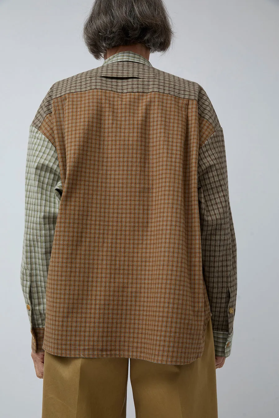 Tanaka Overshirt in Multi Check sold by No. 6 product image thumbnail 3