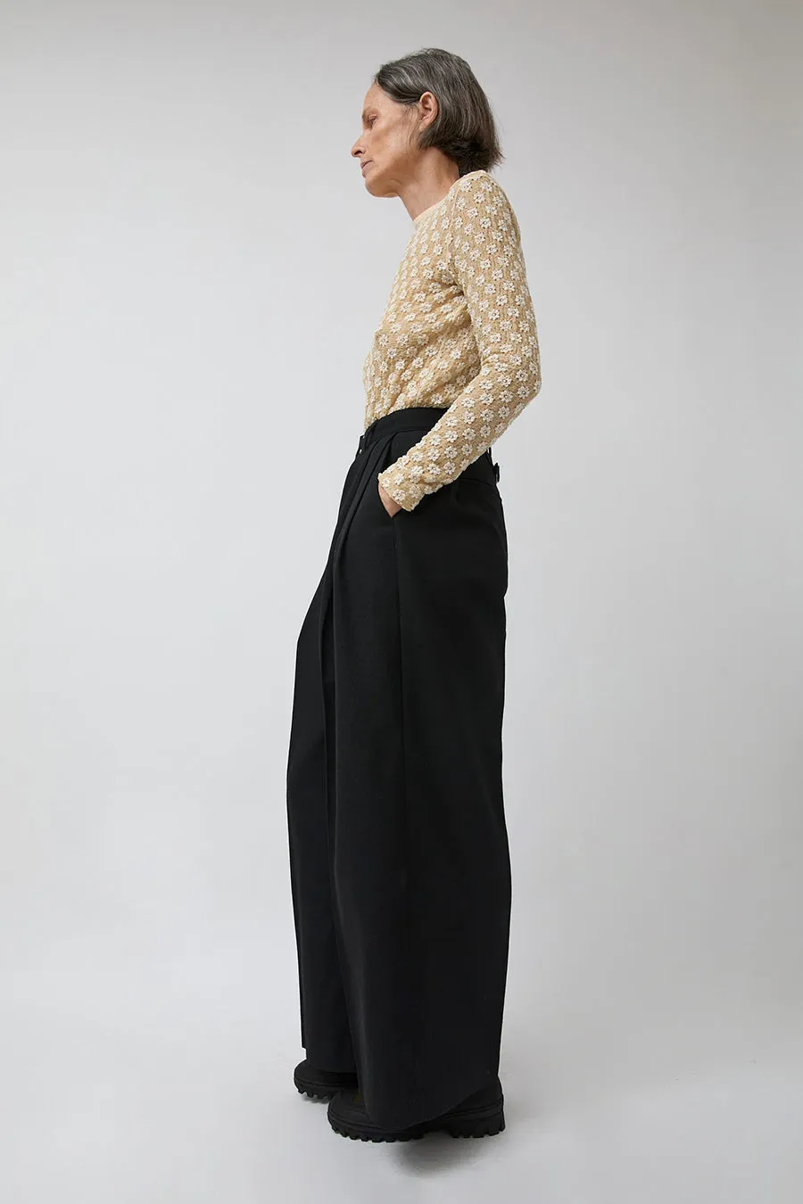 Tanaka Hakama Trousers in Black sold by No. 6 product image thumbnail 2