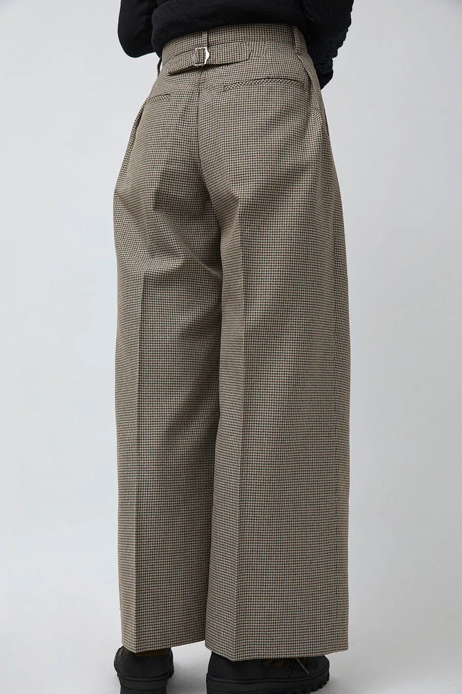 Tanaka Hakama Trousers in Micro Check sold by No. 6 product image thumbnail 2