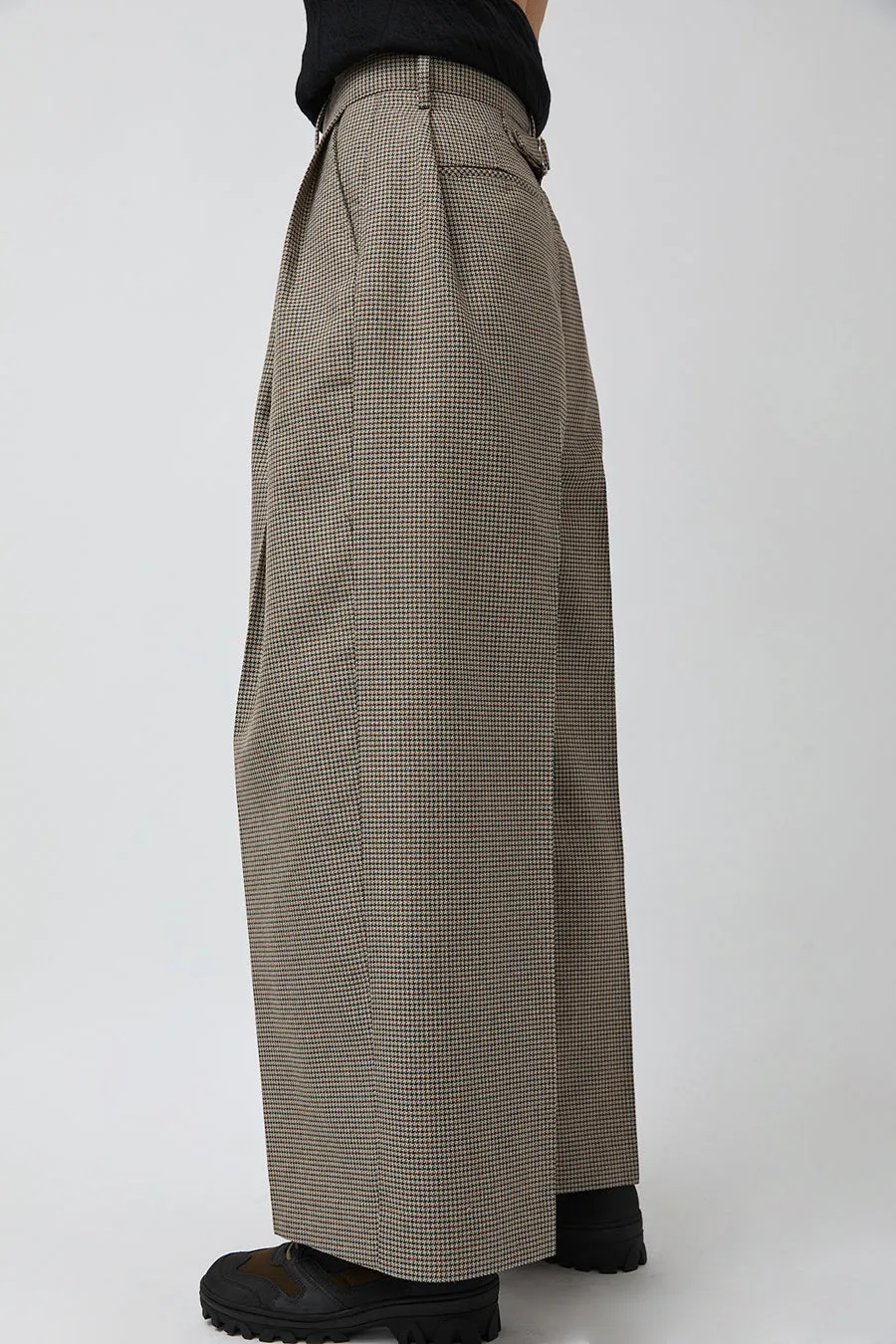 Tanaka Hakama Trousers in Micro Check sold by No. 6 product image thumbnail 5