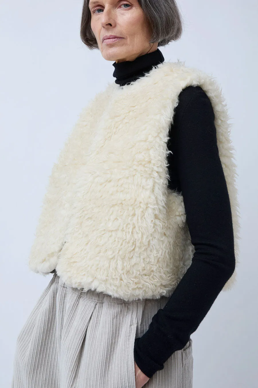 Girls of Dust Peak Vest in Ecru sold by No. 6 product image thumbnail 2
