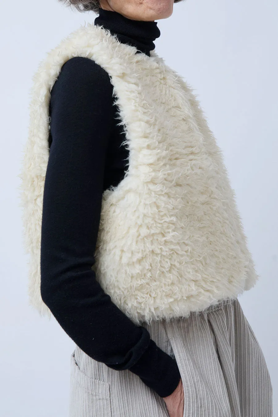 Girls of Dust Peak Vest in Ecru sold by No. 6 product image thumbnail 3