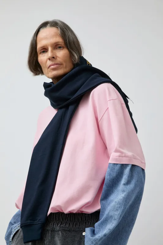 Façon Jacmin Assia Upcycling Sweater Scarf in Dark Blue sold by No. 6