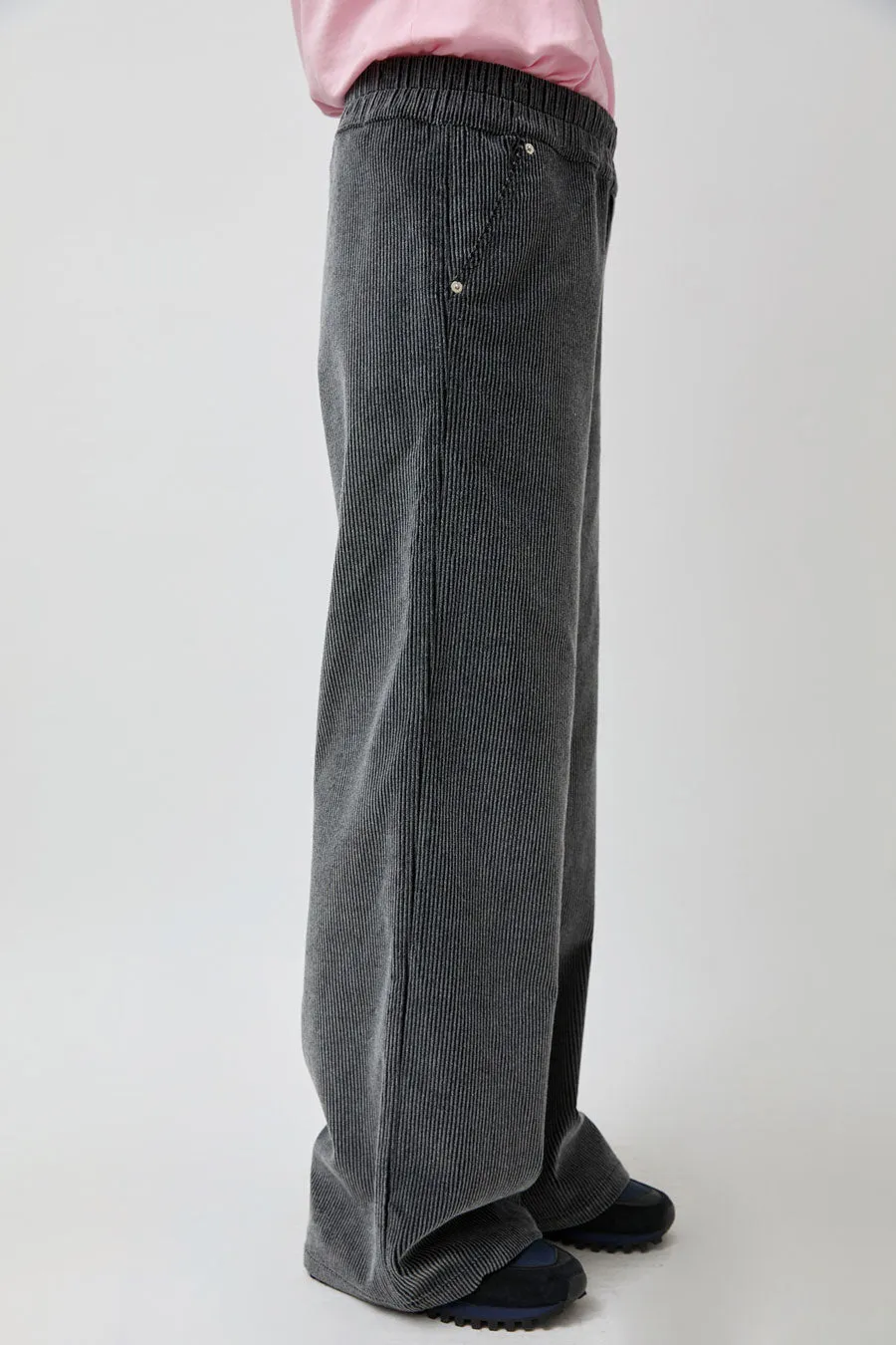 Façon Jacmin Polly Pant in Dark Grey Corduroy sold by No. 6 product image thumbnail 2