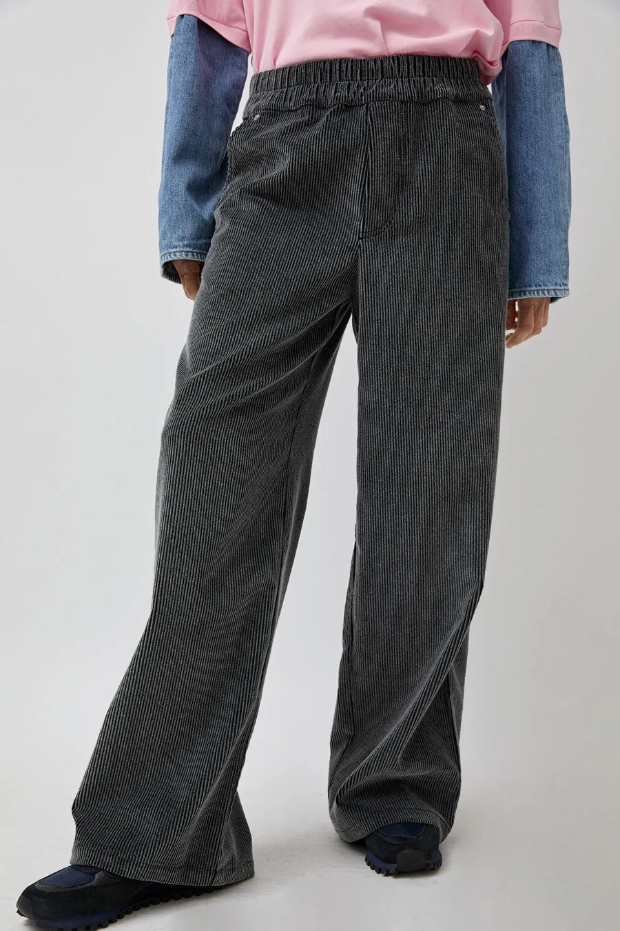 Façon Jacmin Polly Pant in Dark Grey Corduroy sold by No. 6 product image thumbnail 3