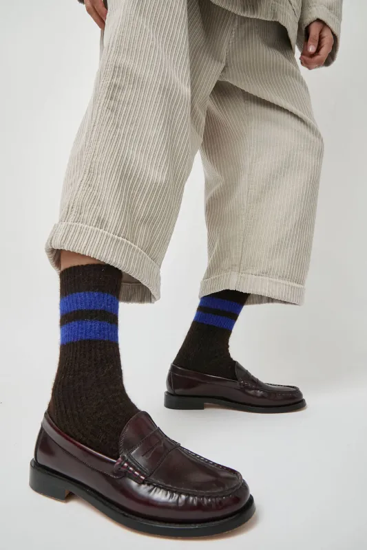 Rue Blanche Chausse Mohair Socks in Black sold by No. 6