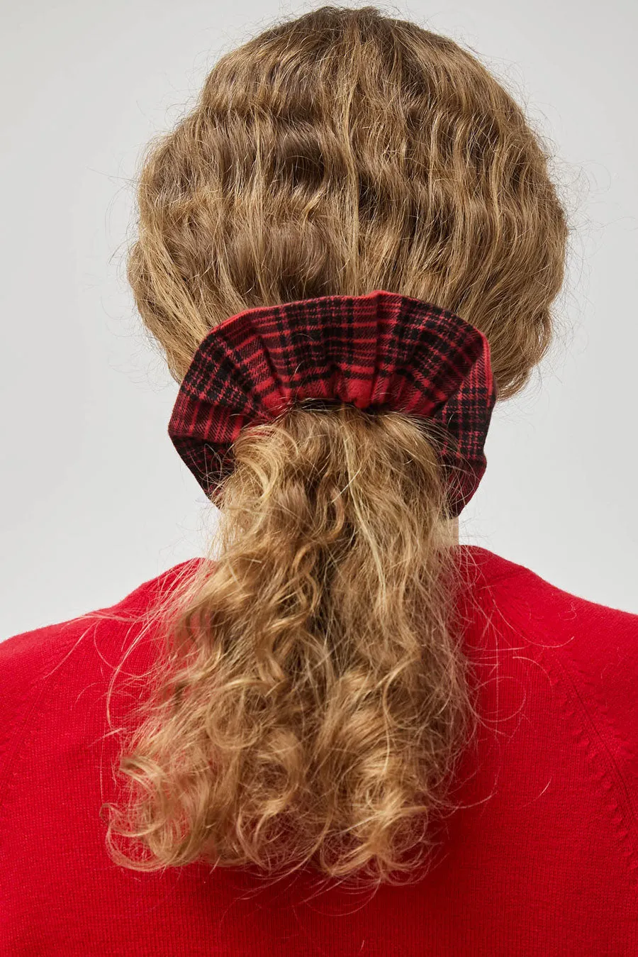 Rue Blanche Scrunchie in Red Plaid sold by No. 6 product image thumbnail 3