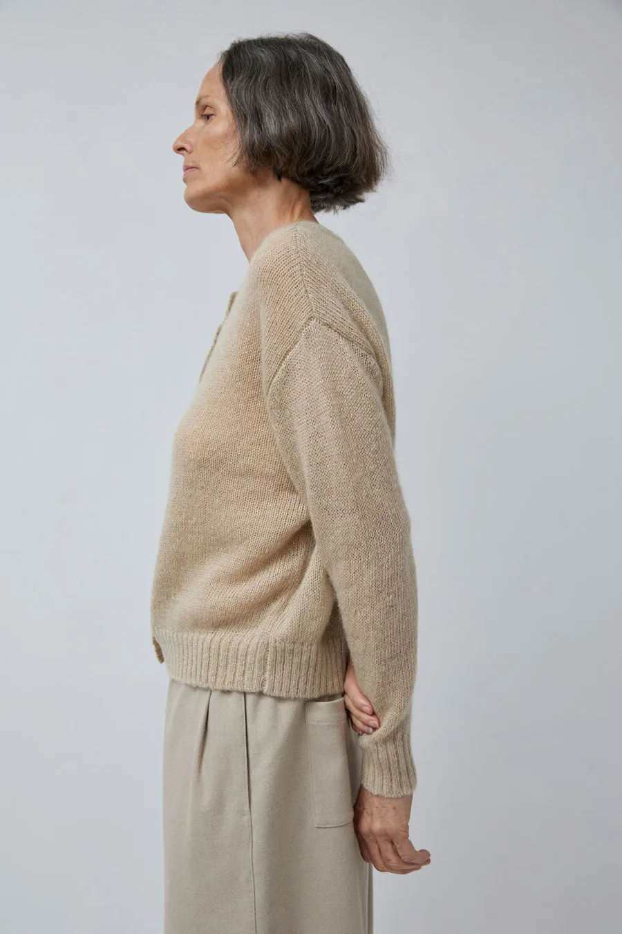 Rue Blanche Mowool Cardi in Avoine sold by No. 6 product image thumbnail 4