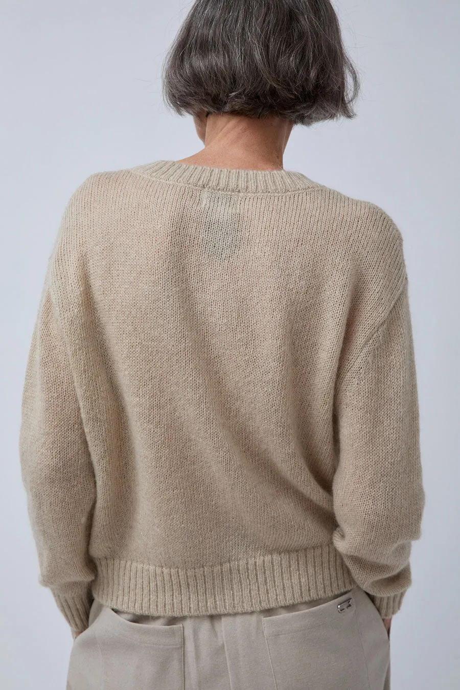 Rue Blanche Mowool Cardi in Avoine sold by No. 6 product image thumbnail 5