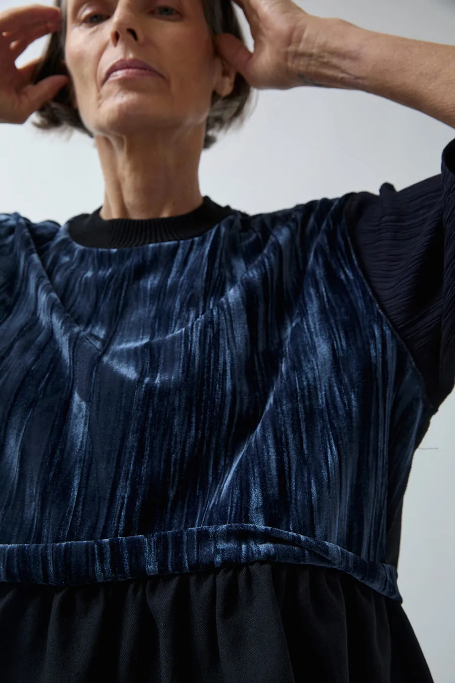 Vladimir Karaleev Abi Top in Black and Navy Mix sold by No. 6 product image thumbnail 3