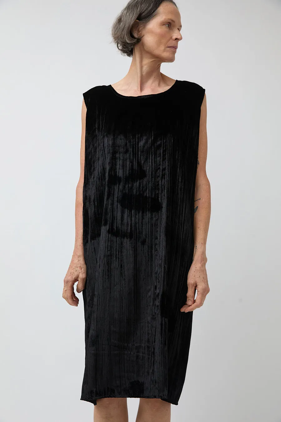 Vladimir Karaleev Nic Dress in Black Velvet sold by No. 6 product image thumbnail 3