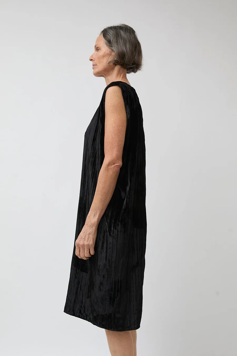 Vladimir Karaleev Nic Dress in Black Velvet sold by No. 6 product image thumbnail 4