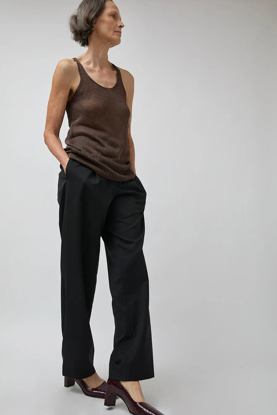 Pari Desai Zian Metallic Tank in Black and Dark Brown Metallic sold by No. 6 product image thumbnail 5