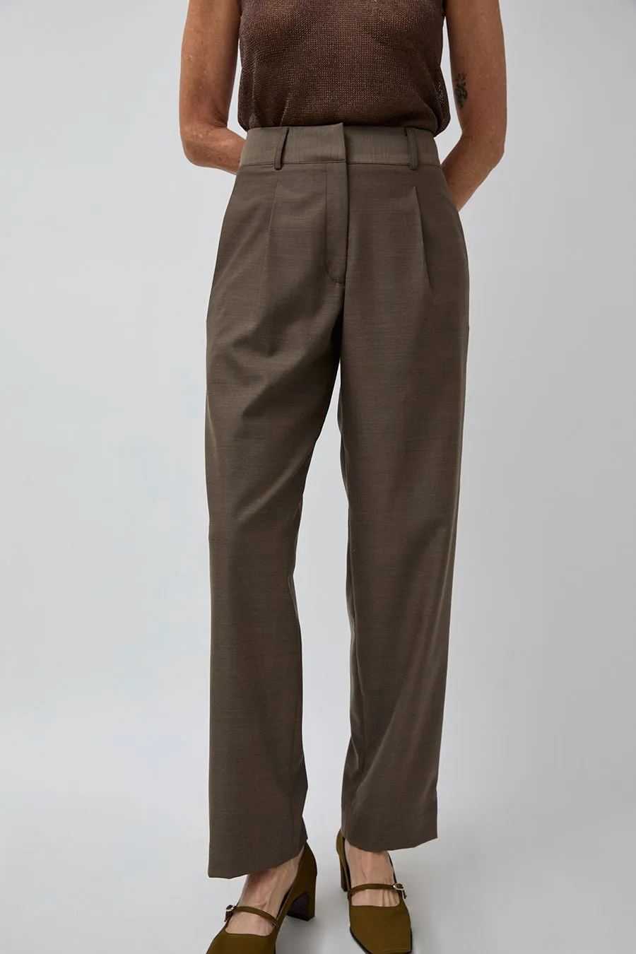 Pari Desai Neel Trouser in Tabac sold by No. 6 product image thumbnail 2