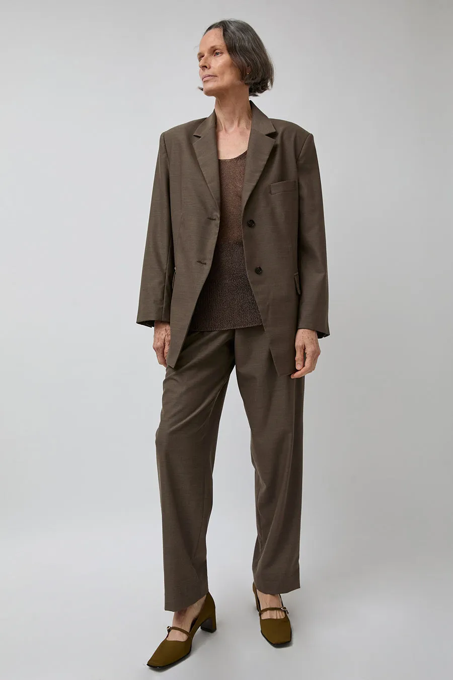 Pari Desai Neel Trouser in Tabac sold by No. 6