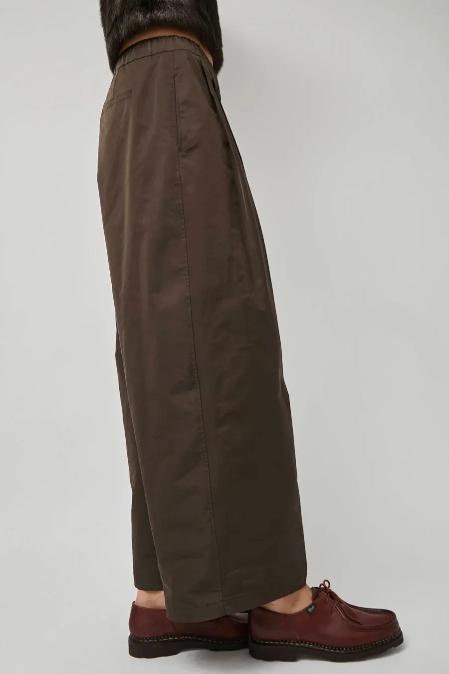 Amomento Two Tuck Balloon Pants in Dark Brown sold by No. 6 product image thumbnail 3