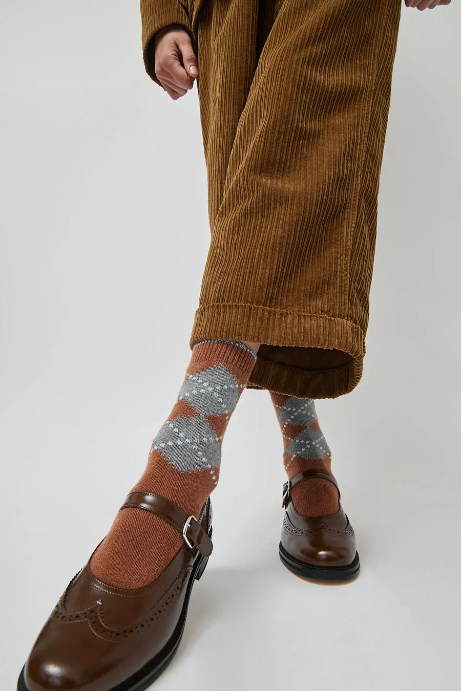 Maria La Rosa Britain Socks in Tobacco sold by No. 6 product image thumbnail 3