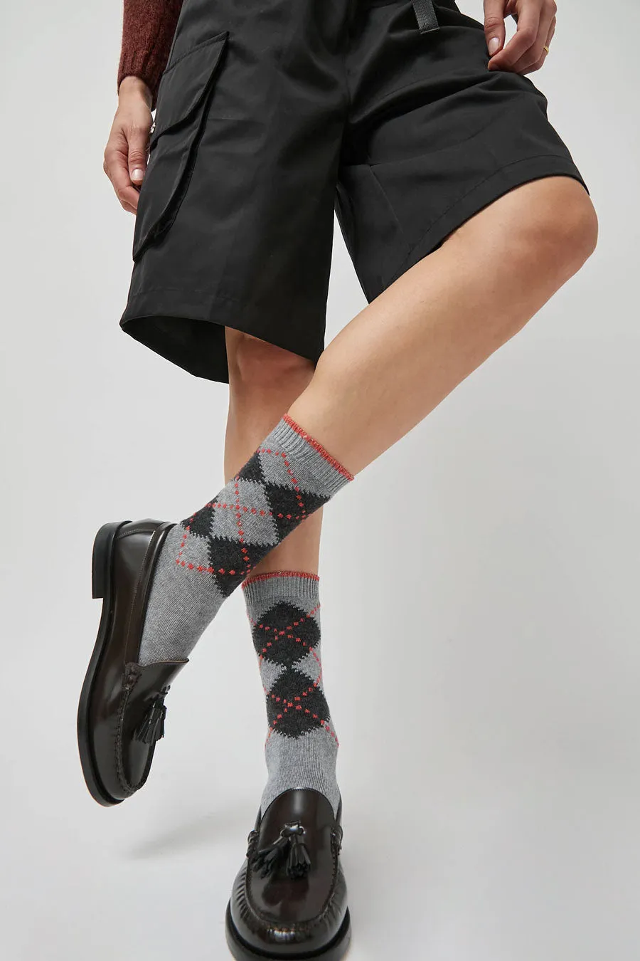 Maria La Rosa Britain Socks in Grey Melange sold by No. 6 product image thumbnail 3