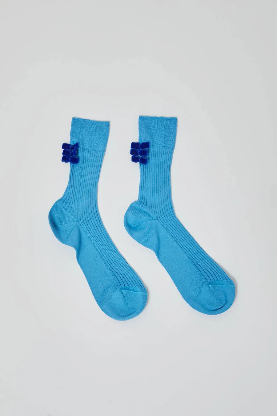 Maria La Rosa Poetry Socks in Blu Reale sold by No. 6 product image thumbnail 2