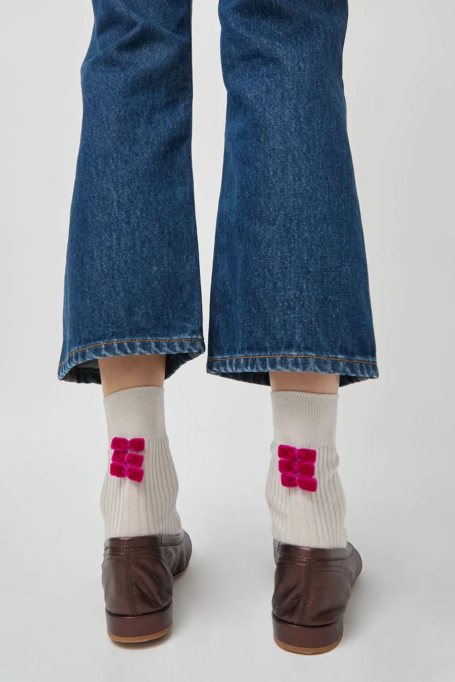 Maria La Rosa Poetry Socks in Ghiaccio sold by No. 6 product image thumbnail 2