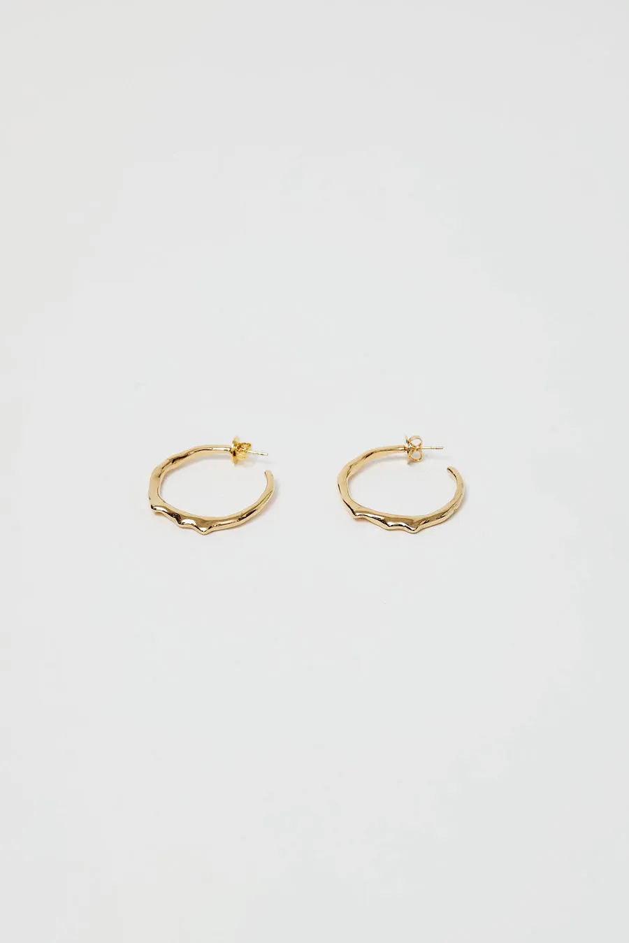 Hannah Jewett Large Wet Look Earrings in Gold Plated Brass sold by No. 6 product image thumbnail 2