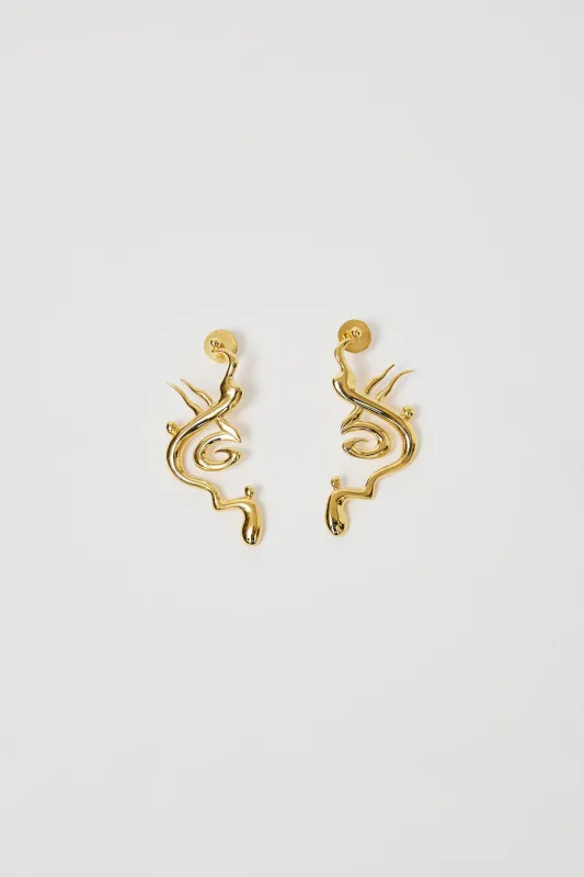 Hannah Jewett Desert Highway Earrings in Gold Plated Silver sold by No. 6