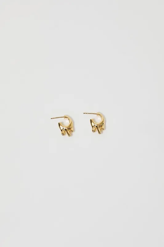 Hannah Jewett Small Wet Look Earrings in Gold Plated Silver sold by No. 6