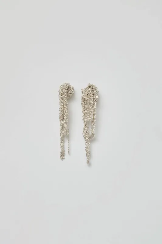 Arielle de Pinto Drip Earrings in Silver sold by No. 6
