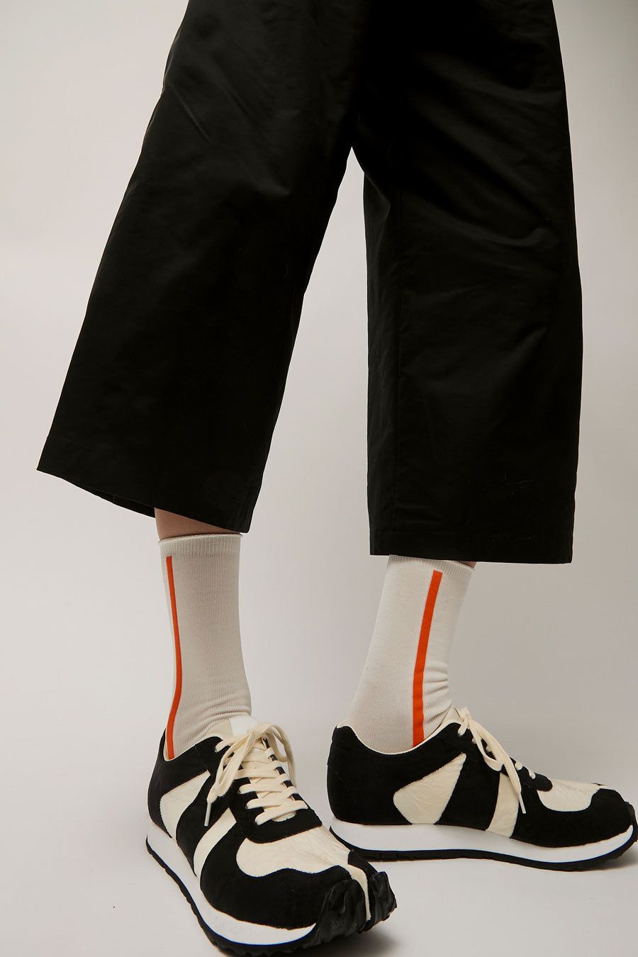 Tabito Tabi Line Socks in Natural and Orange sold by No. 6 product image thumbnail 2