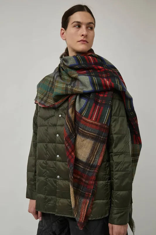 Glen Prince Square Featherweight Wool Scarf in Multi Plaid sold by No. 6