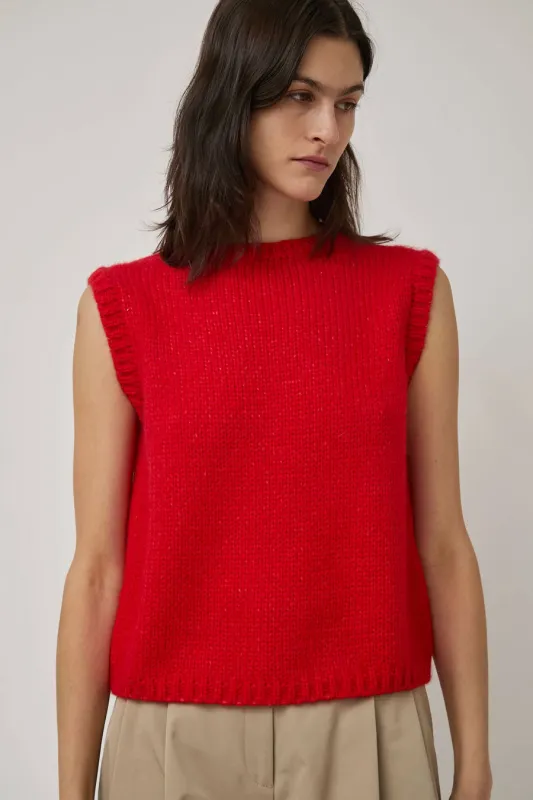 Nikki Chasin Sabine Vest in Habanero sold by No. 6