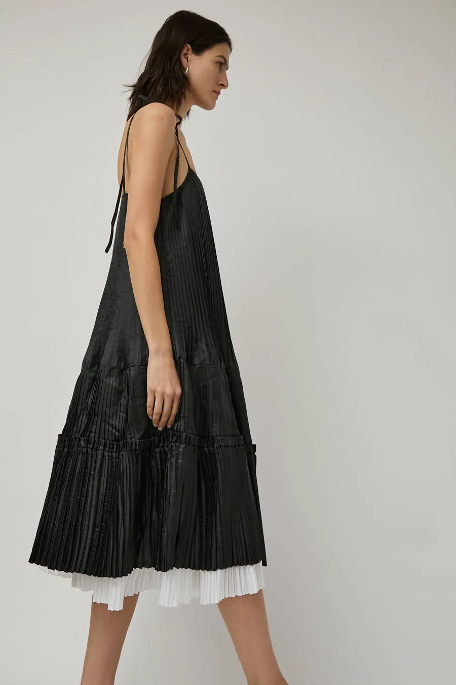 Nikki Chasin Octave Pleated Dress in Black sold by No. 6 product image thumbnail 4