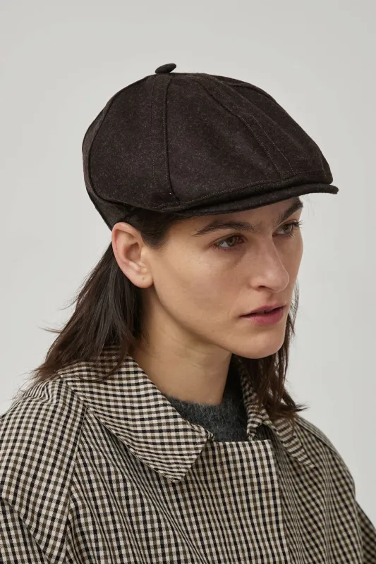 Muhlbauer Bode Cap in Dark Brown sold by No. 6