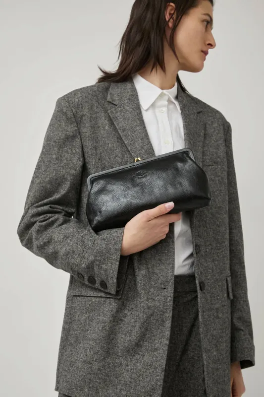 Il Bisonte Manuela Clutch in Nero sold by No. 6