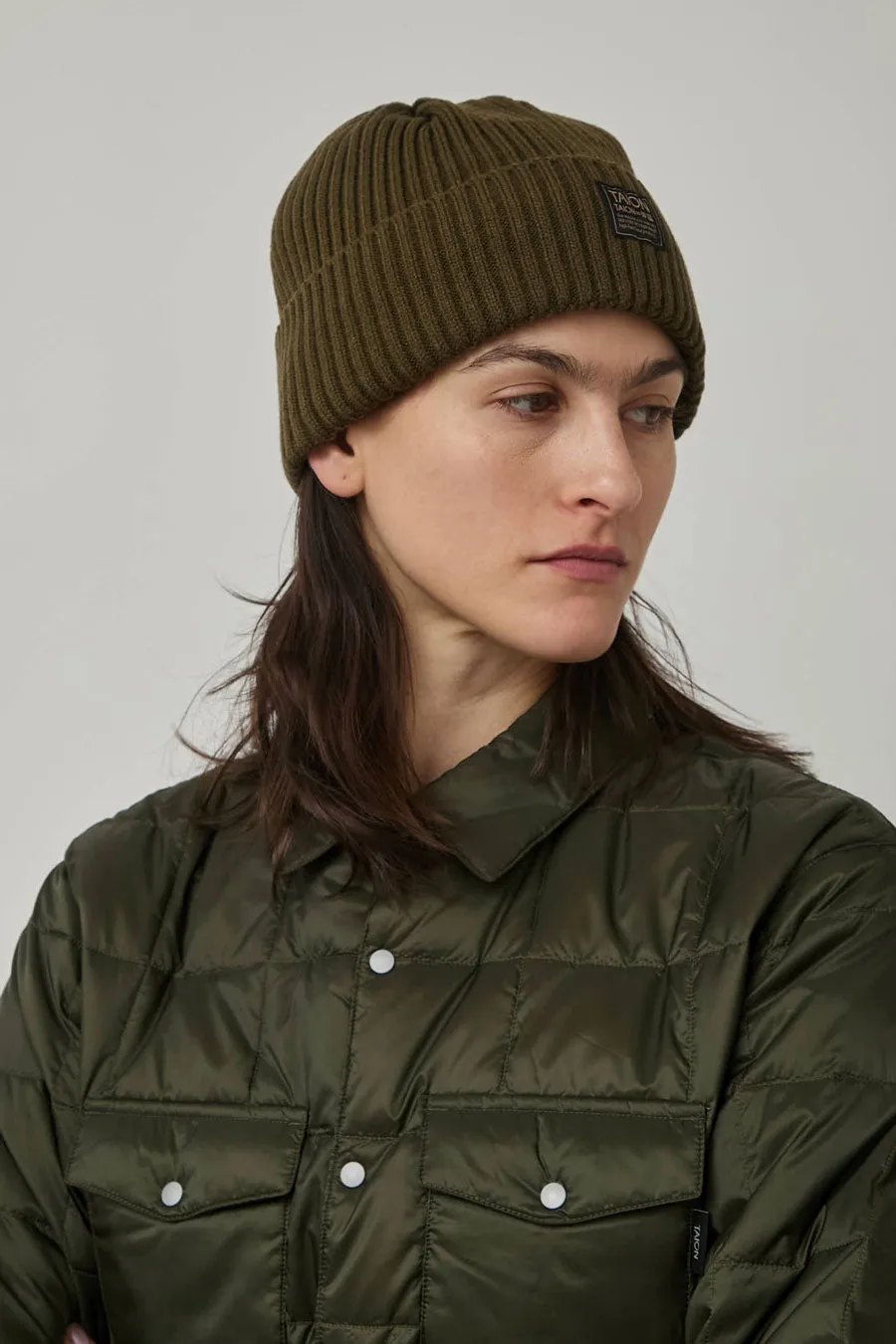 TAION Military Cap in Dark Olive sold by No. 6 product image thumbnail 2