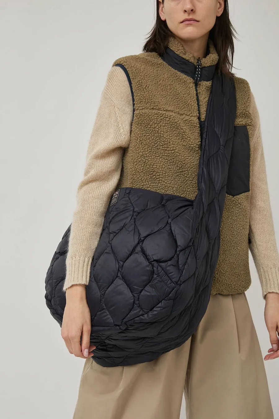 TAION Military Banana Shoulder Down Bag in Dark Navy sold by No. 6 product image thumbnail 2