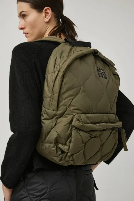 TAION Military Down Backpack in Dark Olive sold by No. 6