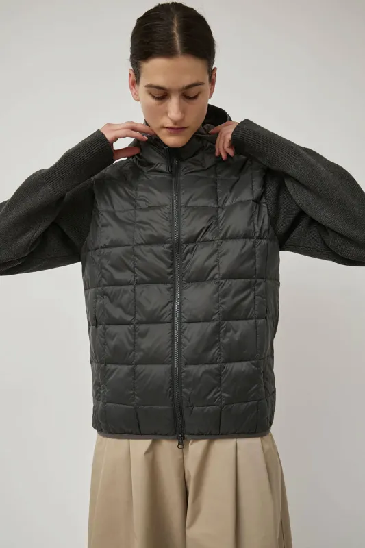 TAION Hood Down Jacket Knit in Dark Charcoal sold by No. 6