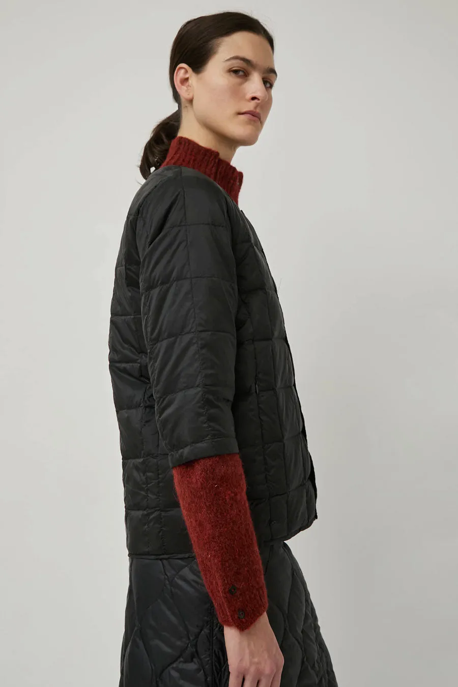 TAION Crew Neck Down 3/4 Sleeve in Black sold by No. 6 product image thumbnail 4