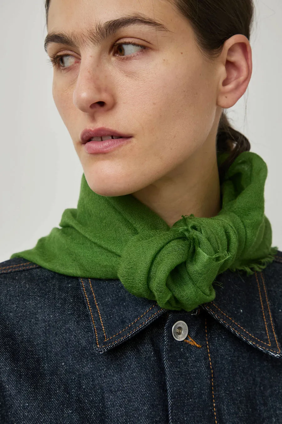 Meg Cohen Square Cashmere Whisper Scarf in Moss sold by No. 6 product image thumbnail 3