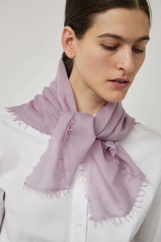 Meg Cohen Square Cashmere Whisper Scarf in Dusty Lilac sold by No. 6