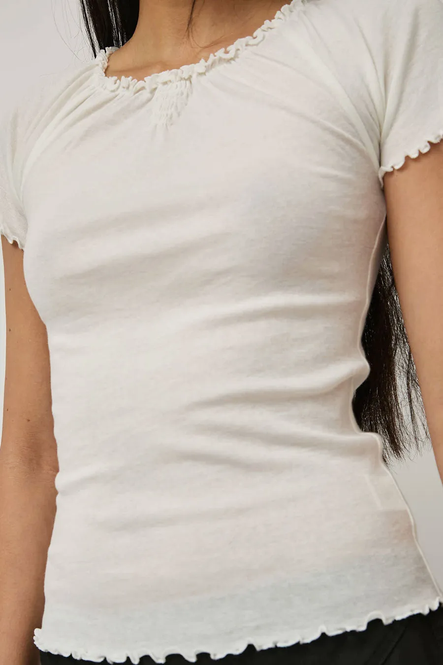 Deiji Studios Flounce Tee in Cream sold by No. 6 product image thumbnail 4